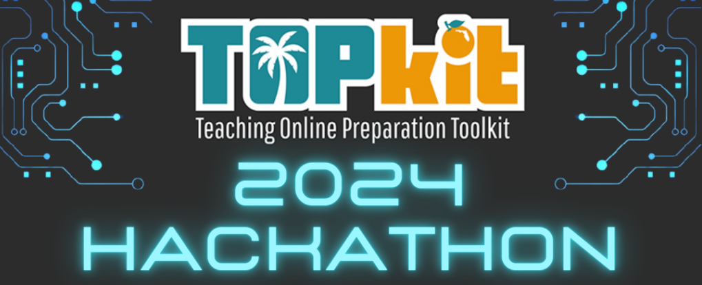 TOPkit Hackathon header image. Reads TOPkit 2024 Hackathon.